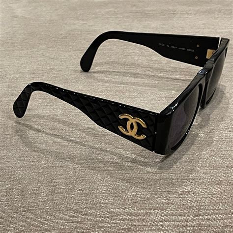 vintage 1990's chanel logo frame sunglasses|Vintage Chanel Sunglasses for sale .